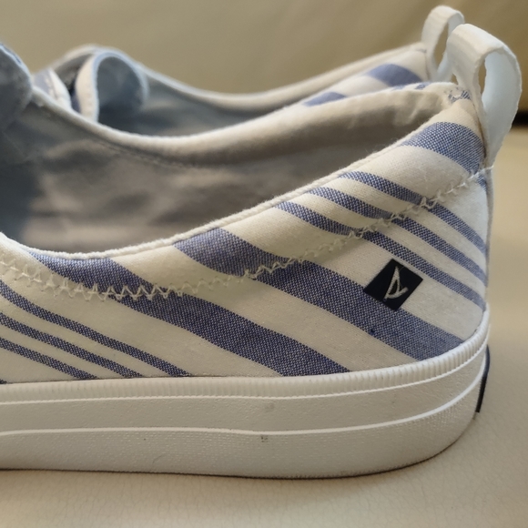 Sperry Women's Seacycle Crest Vibe Striped Blue Sneaker Size 9.5 - Picture 5 of 7